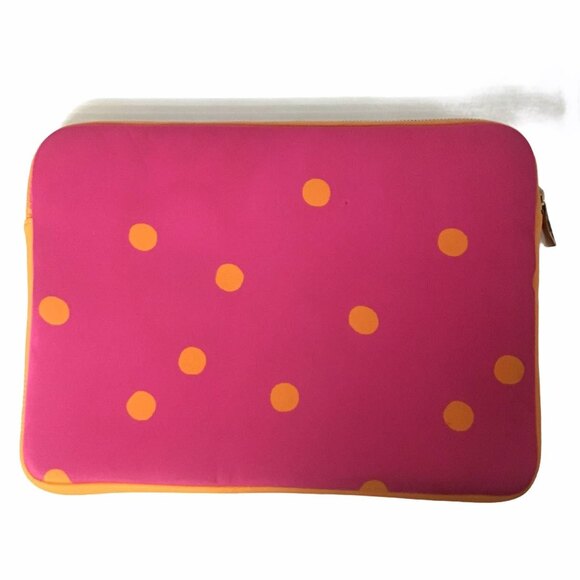 Kate Spade Computer Case Pink and Orange 13" x 9.5" - Picture 2 of 7